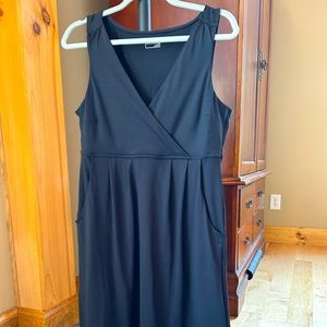 Eddie Bauer black dress with pockets; never worn.